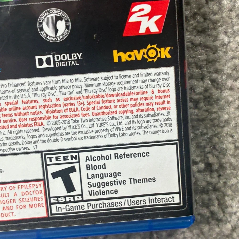 2K Games WWE 2K19 PlayStation 4 Wrestling Sports Game